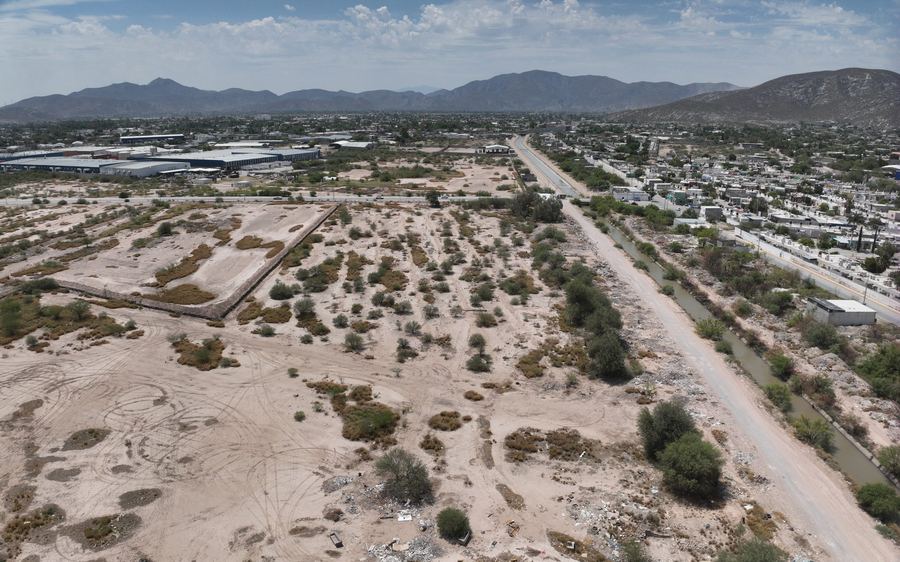 Vista aérea del Predio El Canal